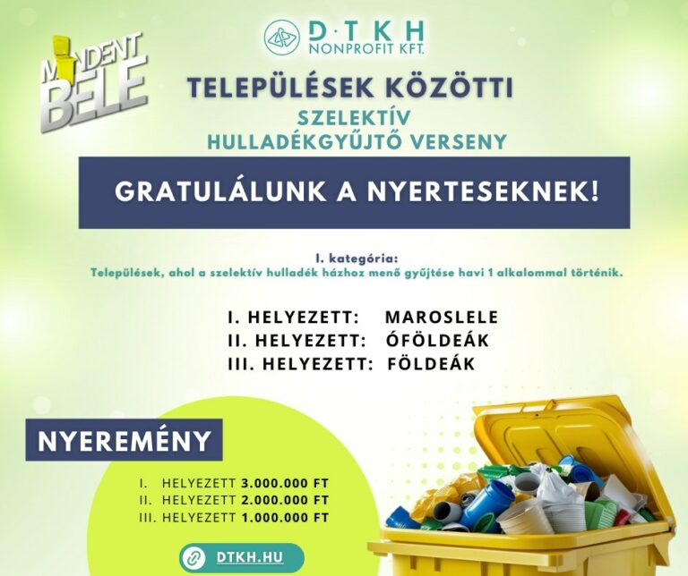 Térségi hulladékgyűjtő versenyt rendeztek