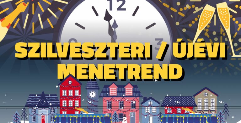 Szilveszter és Újév napi menetrend Szegeden