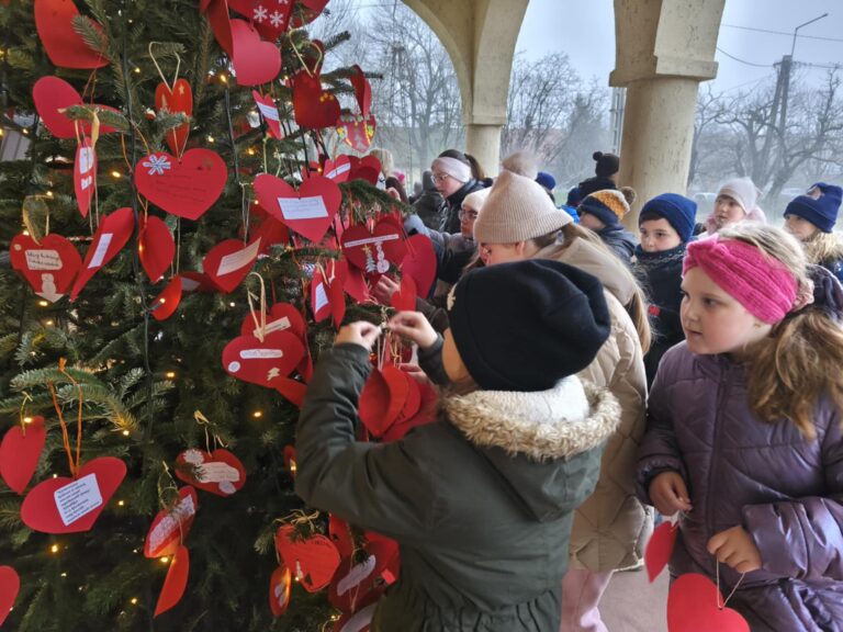 Idén is több száz kis szorgos kéz díszítette a szeretetfát