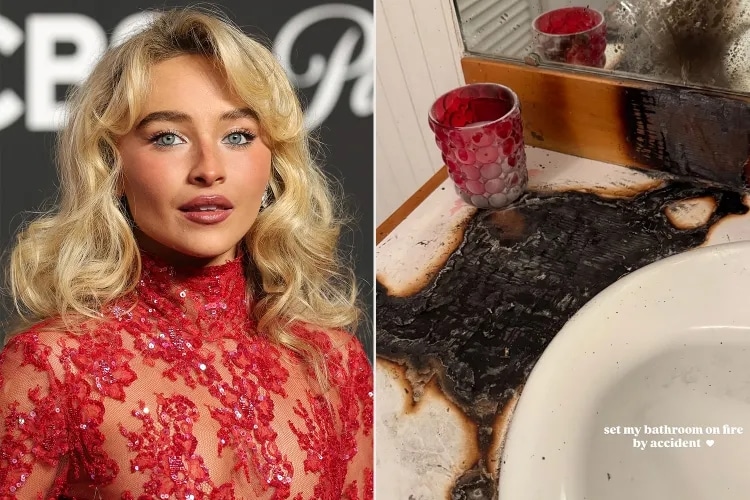 Sabrina Carpenter véletlenül felgyújtotta a fürdőszobáját