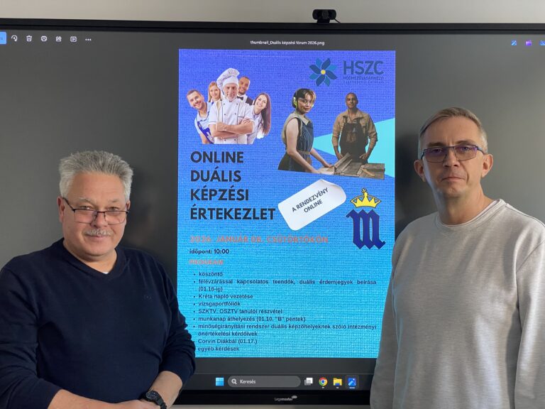 Szoros együttműködés a siker záloga: online duális értekezletet tartott a Corvin
