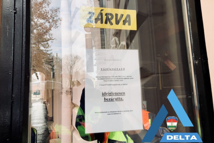 Bezáratott a rendőrség egy szegedi szórakozóhelyet