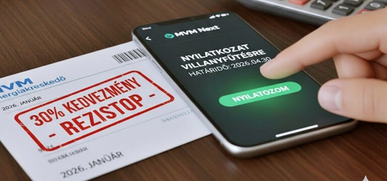 Így igényelhetik a 30%-os jóváírást az MVM-nél az elektromos fűtéssel rendelkezők