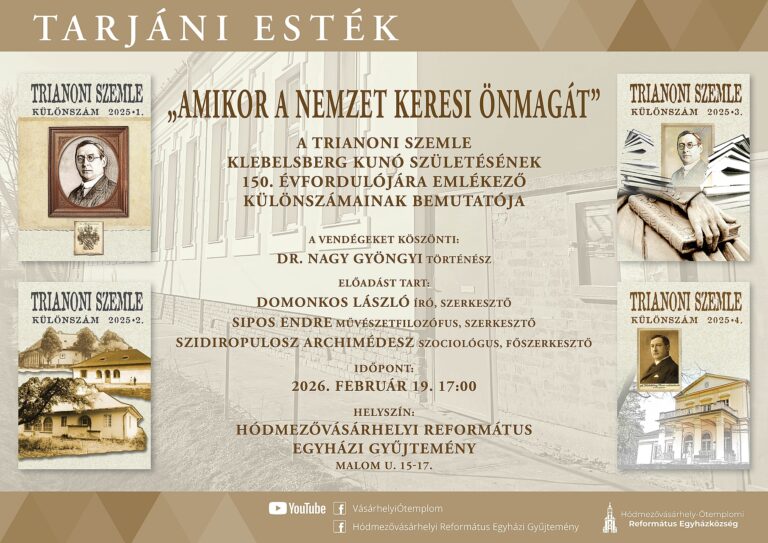 „Amikor a nemzet keresi önmagát” – különszám-bemutató Hódmezővásárhelyen