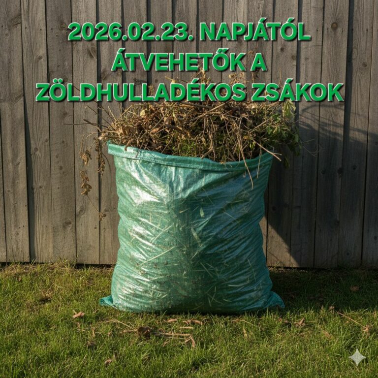 Zöldhulladékos zsákok vehetők át Mindszenten
