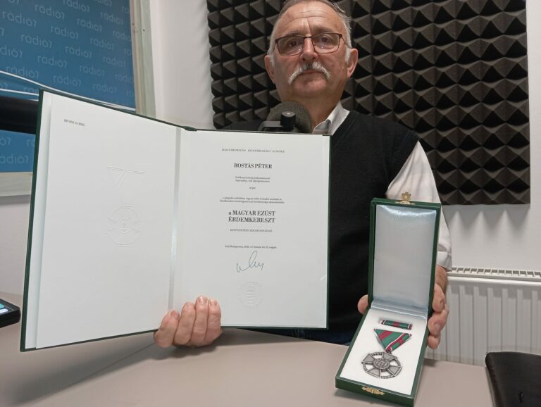 Magyar Ezüst Érdemkereszt állami elismerést kapott Rostás Péter