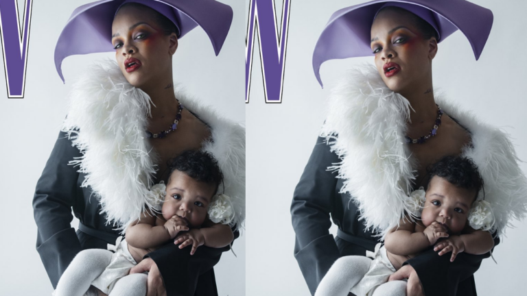 Rihanna először mutatta meg  Rocki nevű kislánya arcát