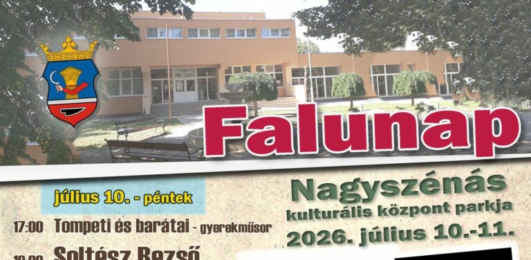 Program a szomszédban: Színes programokkal várja a látogatókat a nagyszénási falunap