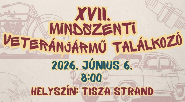 Veterán járművek lepik el Mindszentet június 6-án