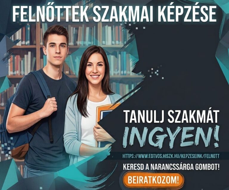 Új szakma, új lehetőség, új jövő – Ezek a felnőttképzések indulnak az Eötvös József Technikumban