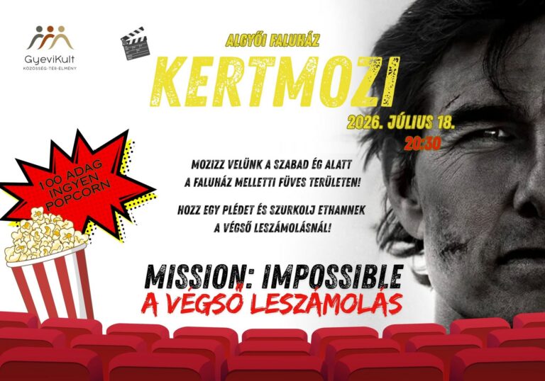 Kertmozival várják a filmrajongókat Algyőn