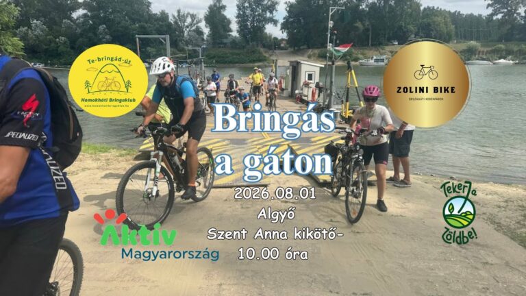 Kerékpáros túrára várják a résztvevőket a Tisza gátjain