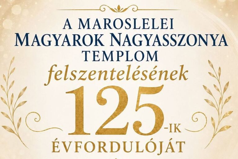 125 éves a maroslelei templom – ünnepi szentmisével készülnek az évfordulóra