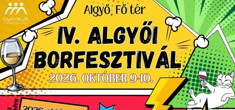 Negyvenféle borral és koncertekkel vár az Algyői Borfesztivál