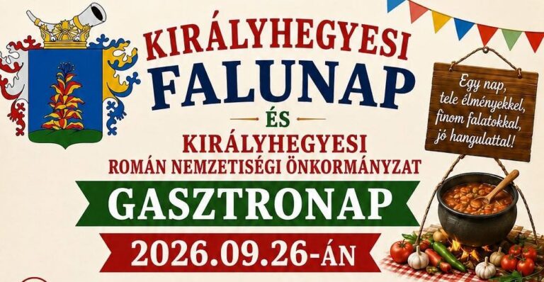 Egész napos falunappal és gasztroprogrammal készül Királyhegyes